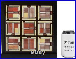 Frank Lloyd Wright collection Unity Temple Skylight Art Glass by YTC Summit