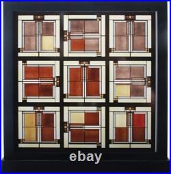 Frank Lloyd Wright collection Unity Temple Skylight Art Glass by YTC Summit