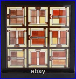 Frank Lloyd Wright collection Unity Temple Skylight Art Glass by YTC Summit