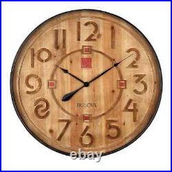 Frank Lloyd Wright designed 31.5 in. Antique Black Wall Clock