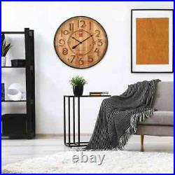 Frank Lloyd Wright designed 31.5 in. Antique Black Wall Clock