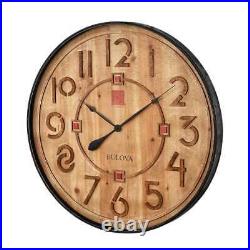 Frank Lloyd Wright designed 31.5 in. Antique Black Wall Clock