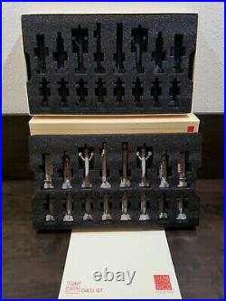 Frank Lloyd Wright designed Midway Gardens Chess Set 32 pcs no board -Never used