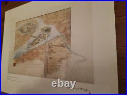 Frank Lloyd Wright drawingplan for greater baghdad fine arts center university