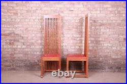 Frank Lloyd Wright for Cassina Arts & Crafts Dining Chairs, Set of Eight