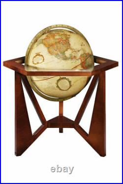 Frank Lloyd Wright inspired San Marcos 12 Inch Desktop World Globe By Replogle G