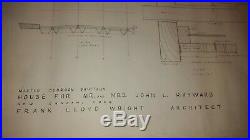 Frank Lloyd Wright original drawing