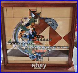 Frank Lloyd Wright's Stained Glass Collection Abstract May Basket Fruit Bowl