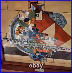 Frank Lloyd Wright's Stained Glass Collection Abstract May Basket Fruit Bowl