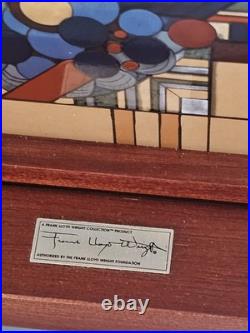 Frank Lloyd Wright's Stained Glass Collection Abstract May Basket Fruit Bowl