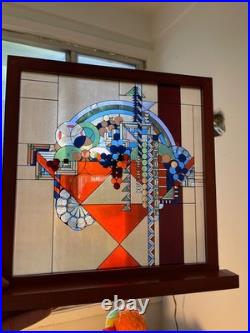 Frank Lloyd Wright's Stained Glass Collection Abstract May Basket Fruit Bowl