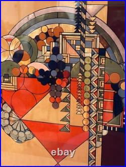 Frank Lloyd Wright's Stained Glass Collection Abstract May Basket Fruit Bowl