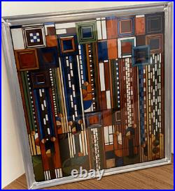 Frank Lloyd Wright's Stained Glass Collection Abstract Saguaro Cactus