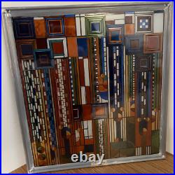 Frank Lloyd Wright's Stained Glass Collection Abstract Saguaro Cactus