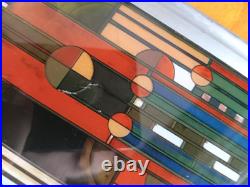 Frank Lloyd Wright's Stained Glass Collection Abstract Saguaro Cactus