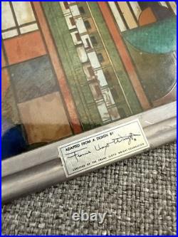 Frank Lloyd Wright's Stained Glass Collection Abstract Saguaro Cactus Square 12