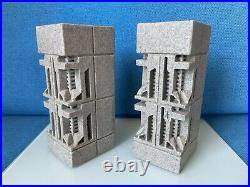 Frank Lloyd Wright / sci-fi-style bookends