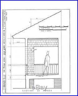 Frank Lloyd Wright single story home design Sullivan Summer House huge porch