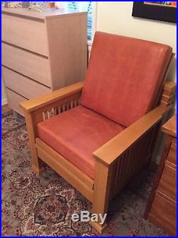 Frank Lloyd Wright sofa and recliner chair limited edition commissioned by DWR