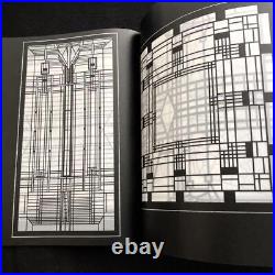 Frank Lloyd Wright stained glass design collection coloring book #OMB812