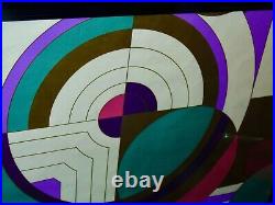 Frank Lloyd Wrightvintage Original Color Lithographgeometric Abstractlisted