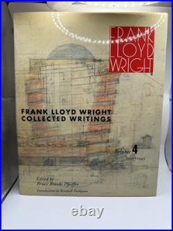 Frank Lloyd Writing Collected Writings Volume 01-04 Set Rizzoli Hardcover LN