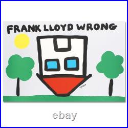 Frank Lloyd Wrong Ltd. Ed. Lithograph by Todd Goldman #'d Hand Signed, COA