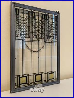 Frank Lloyd wright STAINED ART Glass certified by FLW foundation