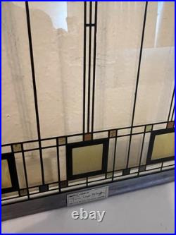 Frank Lloyd wright STAINED ART Glass certified by FLW foundation