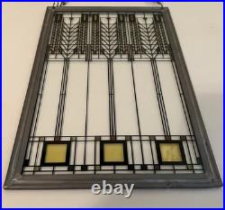 Frank Lloyd wright STAINED ART Glass certified by FLW foundation