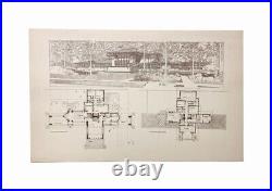 Frank lloyd wright book collection Buildings Plans and Designs drawing Used