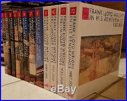 GA Frank Lloyd Wright Large format 12 vol set. Beautiful photos/ illus. Rare