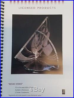Glass Sculpture Susan Jacob Lockhart Frank Lloyd Wright Foundation Signed