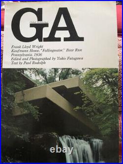 Global Architecture GA 2 Frank Lloyd Wright Fallingwater 1970- SHIPS FREE RARE