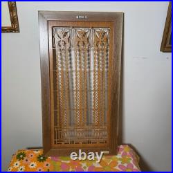 Gorgeous Frank Lloyd Wright Triple Tree of Life Wood Art Screen Wall Panel 26x14