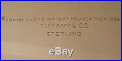 Gorgeous Rare Frank Lloyd Wright Designed Tiffany Sterling 3 Piece Coffee Set