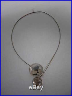 Guggenheim Frank Lloyd Wright Restoration Rocks 2 Pc Sterling Chocker Necklace