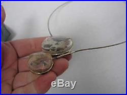 Guggenheim Frank Lloyd Wright Restoration Rocks 2 Pc Sterling Chocker Necklace