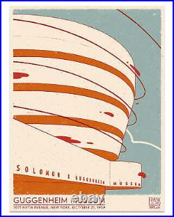 Guggenheim Frank Lloyd Wright by Bartosz Kosowski Ltd x/250 Screen Print MINT