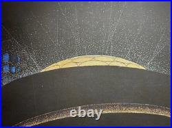 Guggenheim at Night Celebrating Frank Lloyd Wright Design Fine Art Lithograph