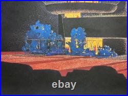 Guggenheim at Night Celebrating Frank Lloyd Wright Design Fine Art Lithograph