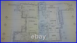 HILLS-DECARO FRANK LLOYD WRIGHT HOUSE, SET OF RESTORATION BLUEPRINTS from 1976