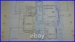 HILLS-DECARO FRANK LLOYD WRIGHT HOUSE, SET OF RESTORATION BLUEPRINTS from 1976
