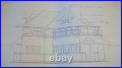 HILLS-DECARO FRANK LLOYD WRIGHT HOUSE, SET OF RESTORATION BLUEPRINTS from 1976