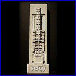 HOLLYHOCK HOUSE PLAQUE 13 x 4 Frank Lloyd Wright Wall Hanging Cast Cement Panel