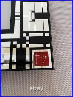 HTF VTG Bulova Frank Lloyd Wright Theme Clock Mirror Finish Geometric Theme READ HTF VTG Bulova Frank Lloyd Wright Theme Clock Mirror Finish Geometric Theme READ