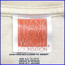 Hanes Frank Lloyd Wright Tree of Life T-Shirt Vintage L Near Mint Cotton Unisex