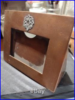Heintz Art Metal Sterling Silver on Bronze 1909 Frame/Holder Frank Lloyd Wright