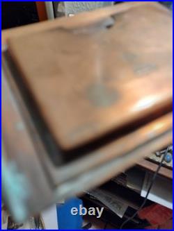 Heintz Art Metal Sterling Silver on Bronze 1909 Frame/Holder Frank Lloyd Wright