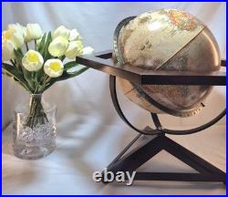 Hexagon Antique Raised Relief Desk Frank Lloyd Wright 20 Tall Replogle Globe